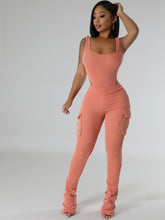 Load image into Gallery viewer, Fashionable high waisted jumpsuit and pants set AY3590
