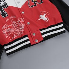 Load image into Gallery viewer, Versatile color blocked baseball jacket top AY3585
