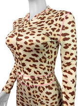 Load image into Gallery viewer, Fashion leopard print long sleeved hooded two-piece set AY3645
