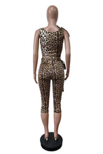 Load image into Gallery viewer, Fashion leopard print tie two-piece set AY3646
