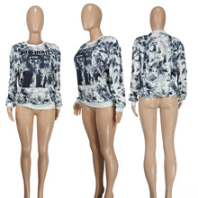 Load image into Gallery viewer, Fashion printed long sleeved T-shirt AY3639
