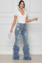 Load image into Gallery viewer, Fashionable nail bead plush jeans AY3614
