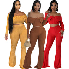 Load image into Gallery viewer, fashion solid color two-piece set AY3630
