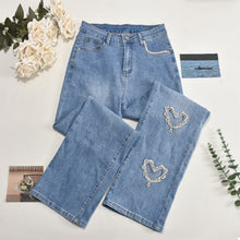 Load image into Gallery viewer, Fashion Diamond Love Jeans AY3597
