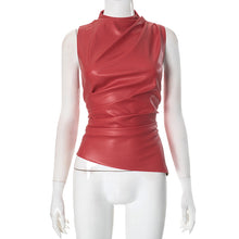 Load image into Gallery viewer, Fashion personalized slanted sleeveless top AY3627
