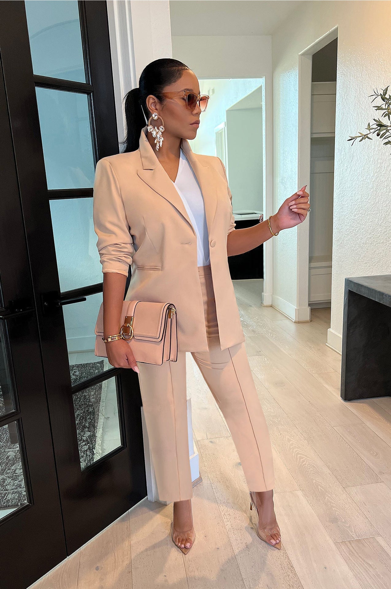 Fashion suit jacket pants two-piece set AY3106