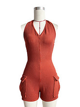 Load image into Gallery viewer, Halterneck backless pocket slim jumpsuit AY3503
