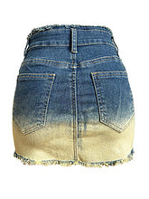 Load image into Gallery viewer, Sexy spicy girl zippered high waisted jeans skirt AY3484
