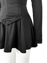 Load image into Gallery viewer, Casual Tight Waist Long Sleeved Flared Skirt Two Piece Set (With Safety Pants) AY3492
