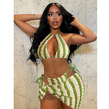 Load image into Gallery viewer, Hot selling striped three-piece set AY3533
