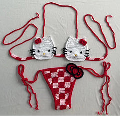 Knitted hand hook bikini AY3532