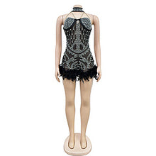 Load image into Gallery viewer, Solid color mesh hot diamond sleeveless shorts jumpsuit AY3506
