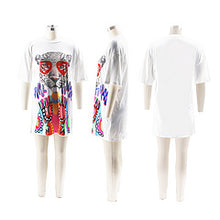 Load image into Gallery viewer, Personalized cartoon printed t-shirt skirt AY3527
