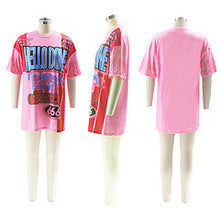 Load image into Gallery viewer, Trend multi-color letter short sleeved T-shirt AY3530
