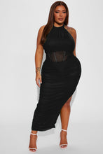 Load image into Gallery viewer, Neck Sleeveless Mesh Double Split Sexy Party Dress AY2703
