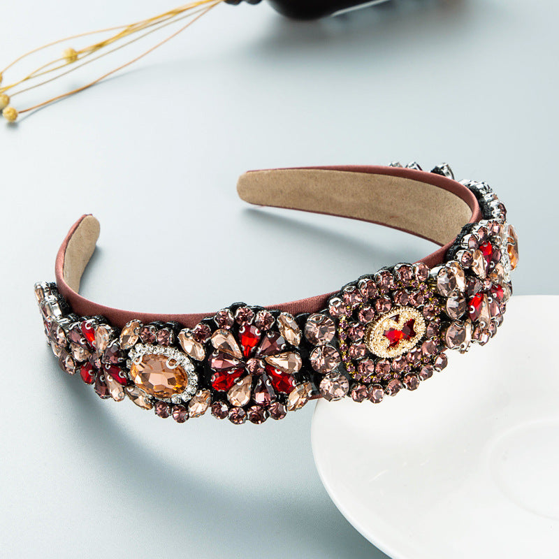 Full rhinestone baroque retro headband（AE4060）