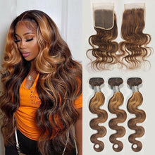 Load image into Gallery viewer, 4/27 body wave bundles human hair (AH5069)
