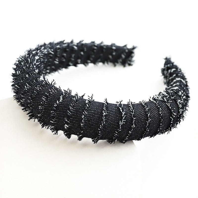 Hot selling denim winding headband