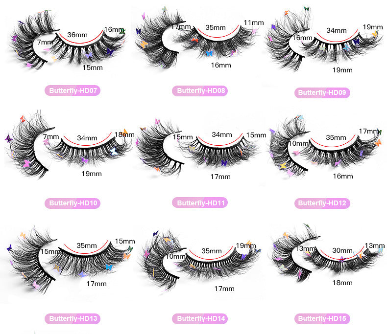 8D fried butterfly false eyelashes (AH5071)