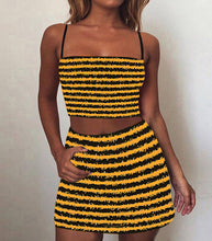 Load image into Gallery viewer, Striped strap suit dress AY2764
