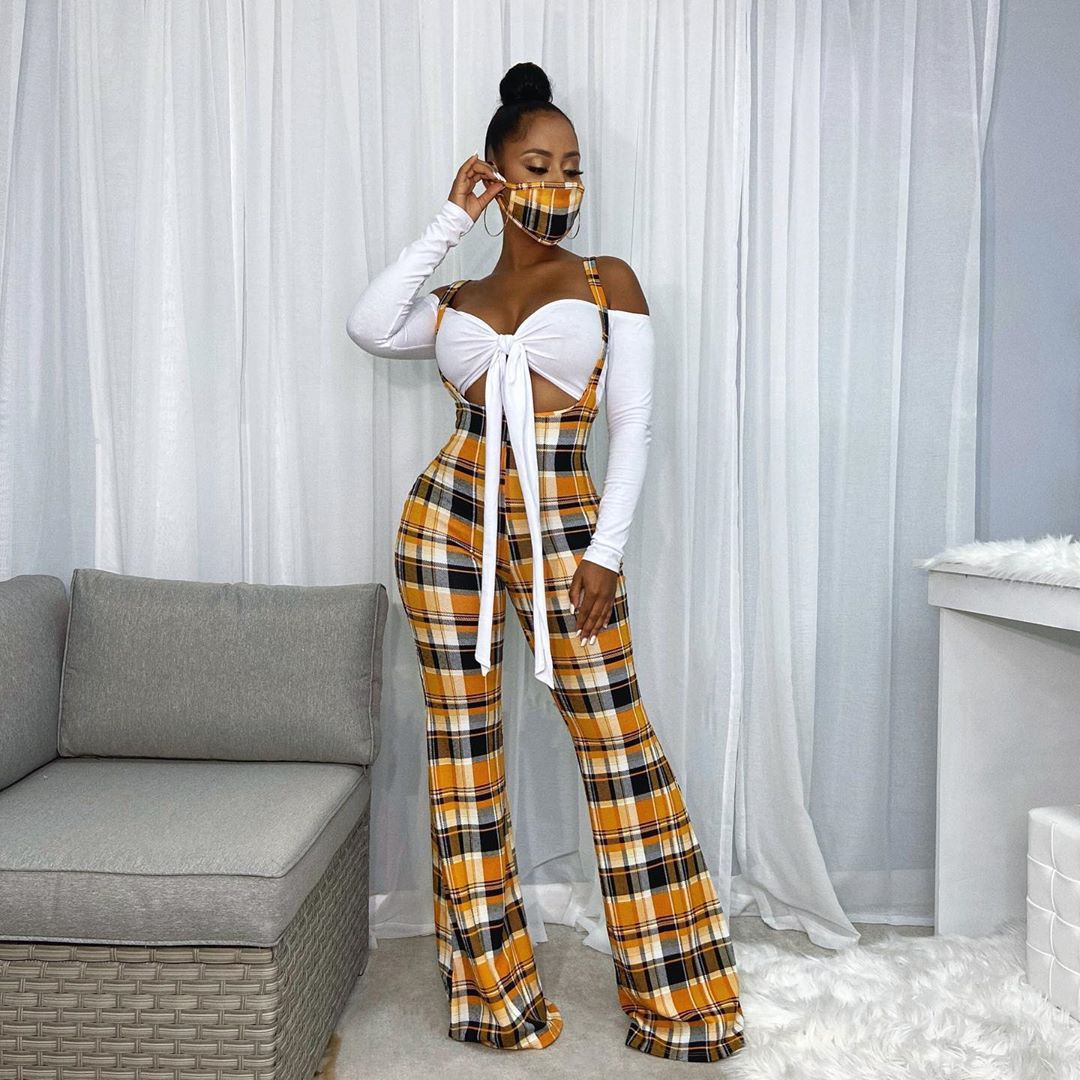 Hot sale two-piece suspender pants